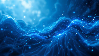 Abstract technology communication, Technology Network Background,t echnology particles mesh background