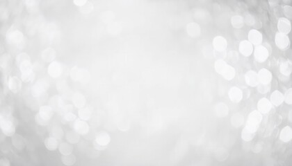 Fototapete - soft glowing white bokeh background for elegant designs, ideal for invitations, holiday cards, or clean minimalist projects