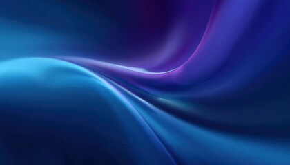 Poster - flowing abstract blue and purple wave with gradient effect, dynamic digital design for modern background, banner, or presentation

