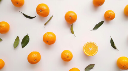 oranges isolated on white