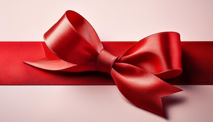 red ribbon isolated on background