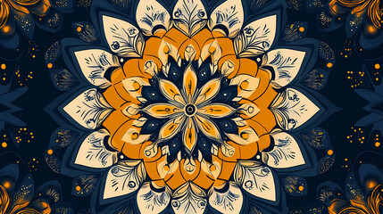 Wall Mural - intricate circular mandala