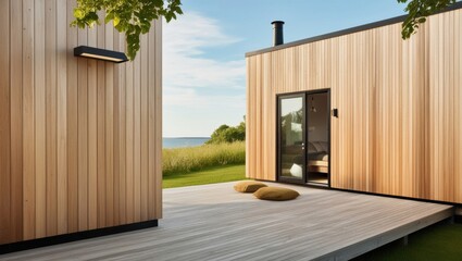 Aufkleber - Modern Minimalist Exterior House Architecture Design