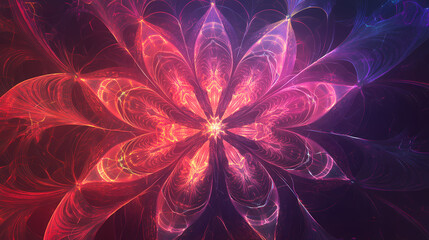 Wall Mural - An abstract background featuring intricate mandala patterns in vibrant colors. Intricate Mandala Pattern. Illustration