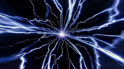 Poster - Travel through colorful wormhole vortex in deep space. Interstellar cosmic exploration concept. Galaxy and universe. Science fiction animation. Flight through universe tunnel