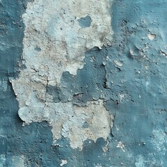 Poster - Worn blue wall textures urban environment high-resolution artistic viewpoint visual wanderlust