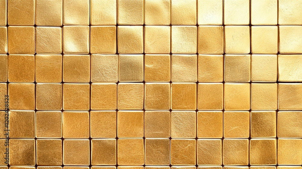 Block Square Gold Gold background with golden blocks. Golden texture background with ...