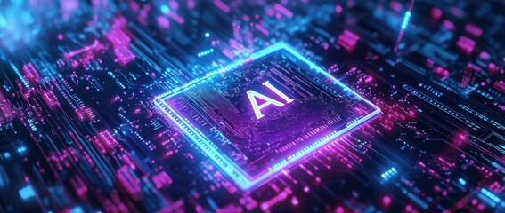 A futuristic chip with 