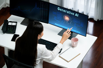 Poster - generative ai virtual assistant tools for prompt engineer and user for ease of engage artificial int