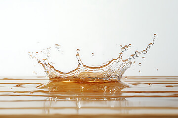 Wall Mural - Water splash isolated on a white background