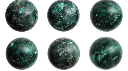 Poster - green planets on transparent background generative ai