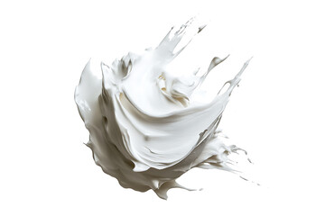 Poster - Whipped cream isolated on a white background