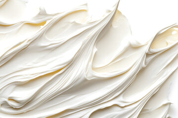 Aufkleber - Whipped cream isolated on a white background