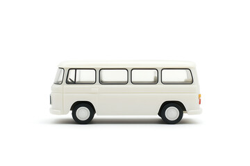 Aufkleber - White minibus isolated on a white background
