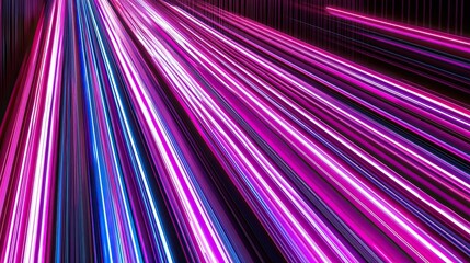 Poster - Futuristic Text Editor With Radiant Neon Lines on a Deep Black Backdrop in a Digital Realm