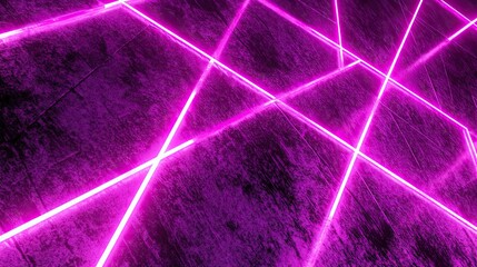 Poster - Futuristic Text Editor With Vibrant Purple Neon Lines on a Sleek Black Background