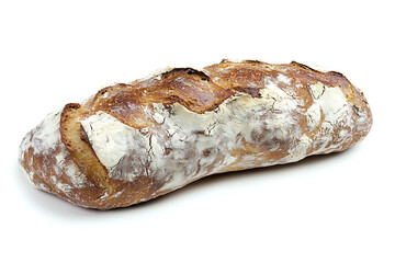 Poster - Whole grain bread isolated on a white background