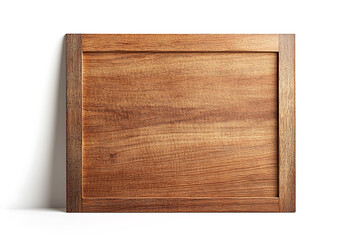 Aufkleber - Wooden blank frame isolated on a white background