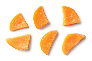 Poster - Slices of carrot isolated on a white background