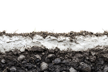 Poster - Soil isolated on a white background