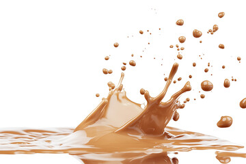 Poster - Splash of milk or cream isolated on a white background