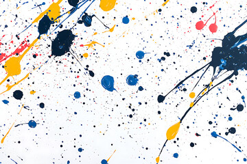 Poster - Splattered paint isolated on a white background