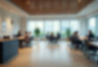 © Syed Qaseem Raza - Photo blur background of modern office interior design contemporary workspace for creative business