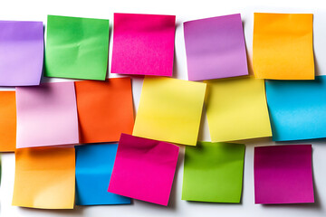 Poster - Stick note isolated on a white background