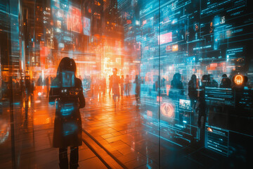 Poster - Exploring a vibrant digital social hub full of reality layers and interactions