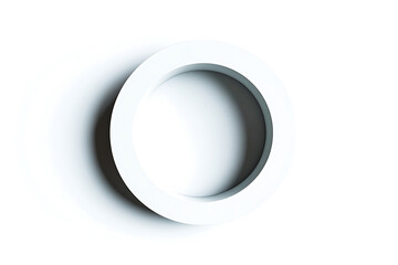 Poster - Round hole isolated on a white background