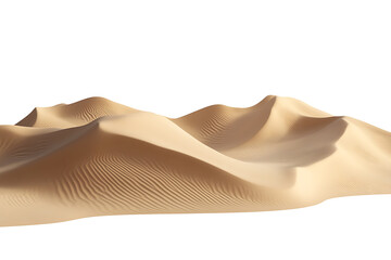 Poster - Sand dunes isolated on a white background