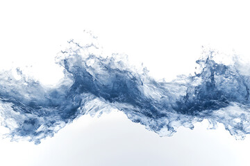 Poster - Sea wave isolated on a white background