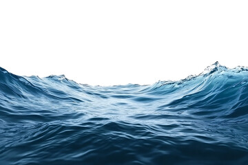 Poster - Sea water surface isolated on a white background