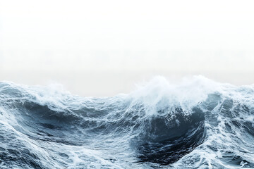 Aufkleber - Sea wave isolated on a white background