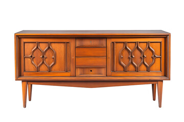 Poster - Mid century sideboard isolated on a white background