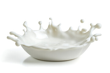 Poster - Milk splash isolated on a white background