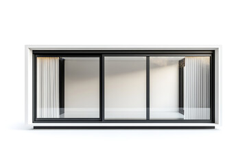 Poster - Modern and minimal house window for interior decoration isolated on a white background