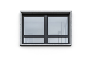 Aufkleber - Modern and minimal house window for interior decoration isolated on a white background