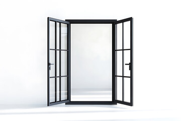 Poster - Modern and minimal house window for interior decoration isolated on a white background