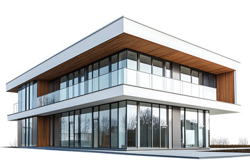 Poster - Modern house isolated on a white background