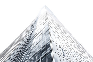 Aufkleber - Modern skyscraper buildings isolated on a white background