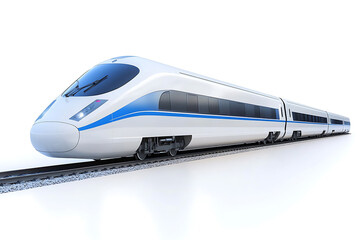 Poster - Modern train isolated on a white background