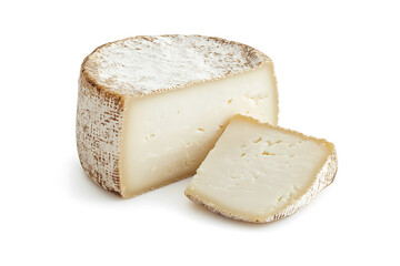 Poster - Piece of delicious cheese isolated on a white background