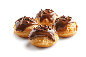 Poster - Profiteroles on isolated a white background