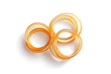 Aufkleber - Onion rings isolated a white background