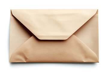 Poster - Open brown envelope with an inserted letter visible for correspondence, mailing, or document organization isolated a white background