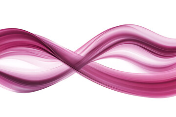 Leinwandbilder - Purple pink smooth smoke wave isolated a white background
