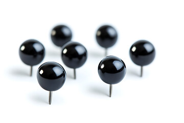 Aufkleber - Set of push pins isolated a white background