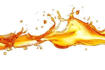 Poster - Orange juice splash isolated a white background