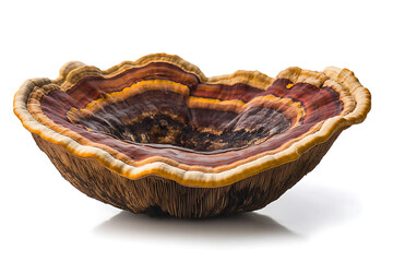 Poster - Reishi mushroom, ganoderma lucidum isolated a transparent background